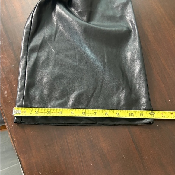 Rachel Zoe Faux Leather Cargo High Rise Straight Leg Pants Black Size XL - Picture 15 of 16